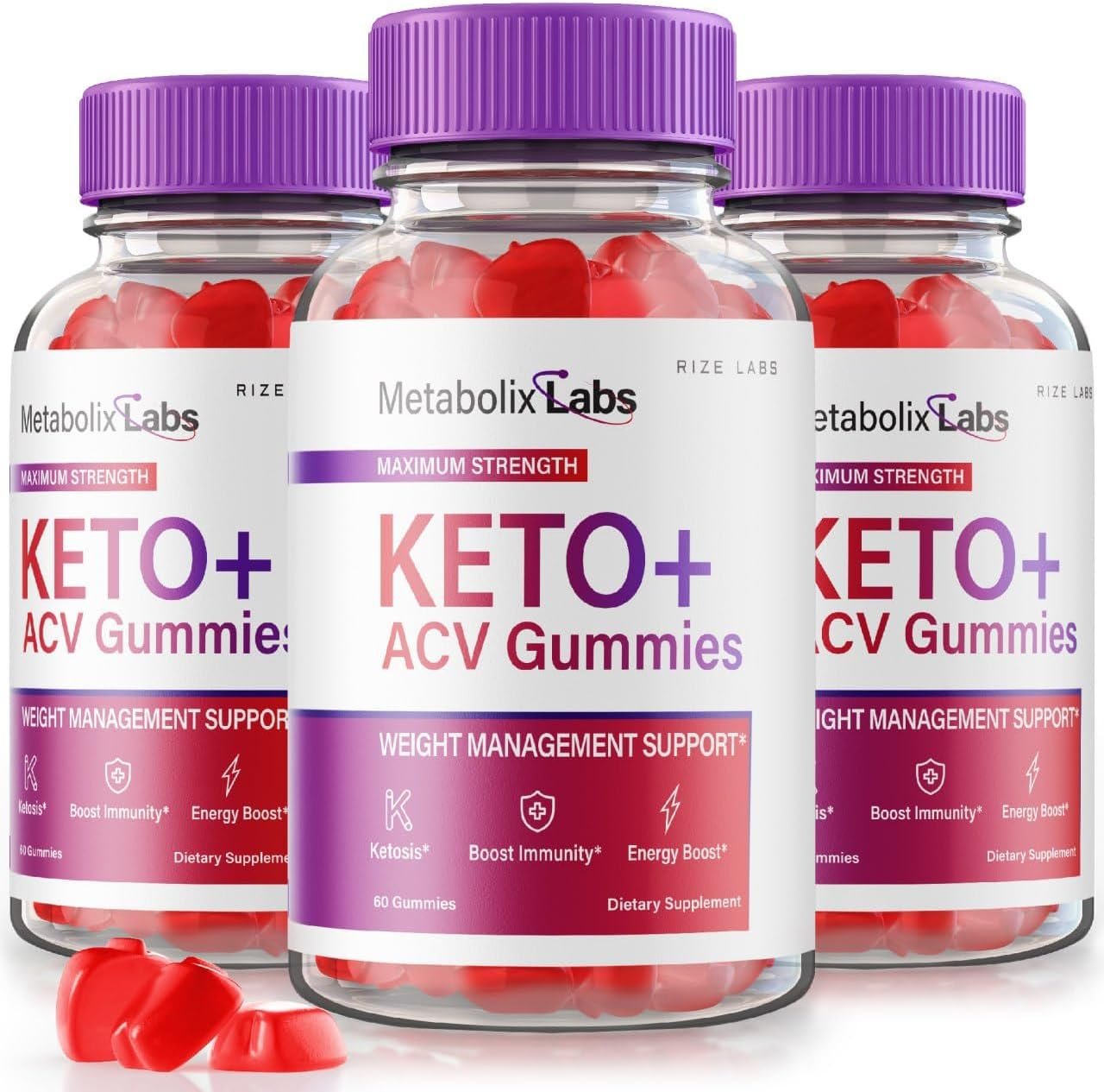 (3 Pack) Metabolix Labs Keto ACV Gummies - Metabolix Labs Keto Plus ACV Gummies MetabolixLabs Supplement Metabolix Labs Keto + ACV Gummy, AC Ketosis Gomitas Gunmies (180 Gummies)