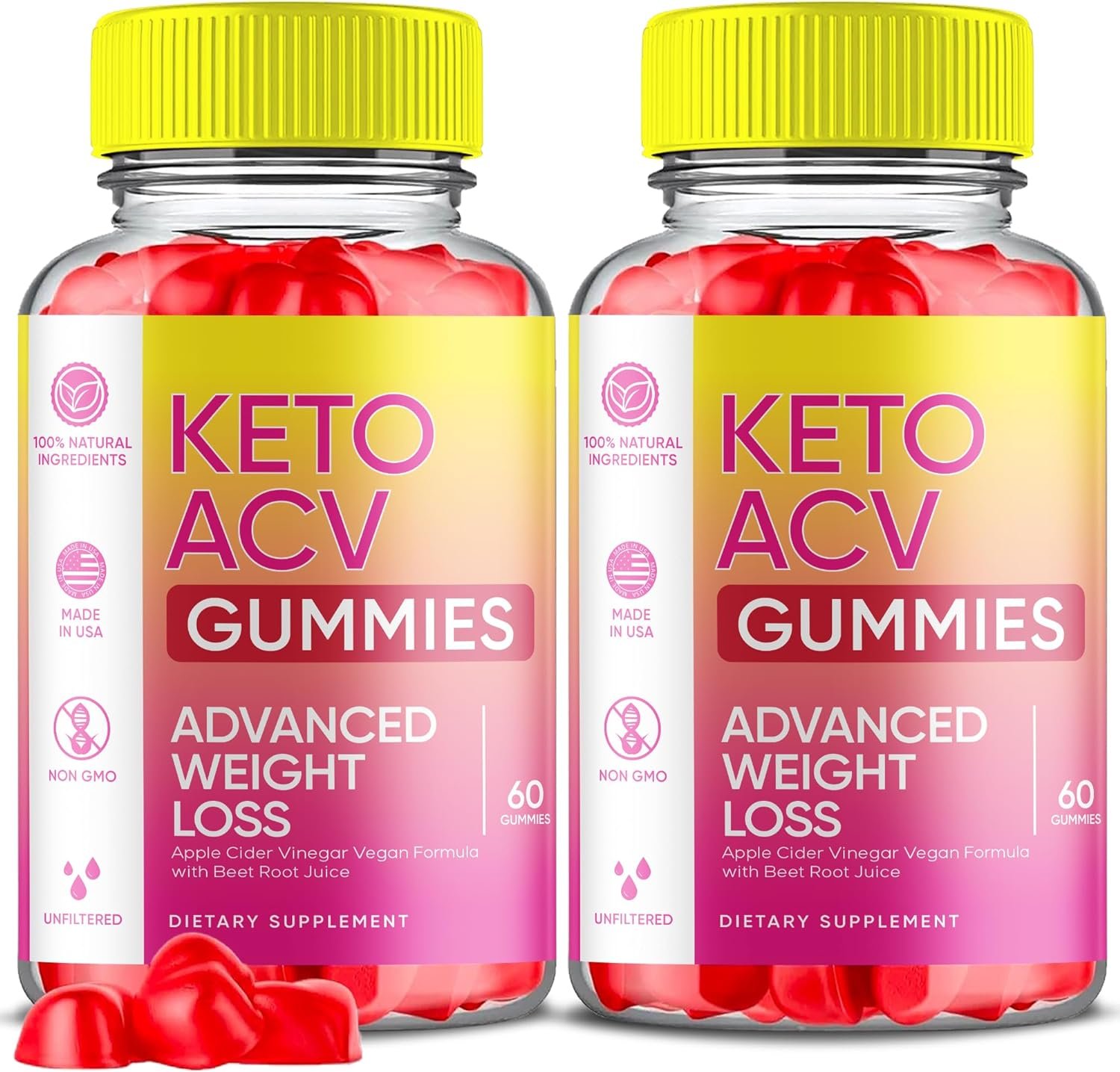 S.O Labs Keto ACV Gummies Advanced Weight Loss, Diet Belly Fat Folate Burner Apple Cider Vinegar Supplement, Keto+ACV Detox Vitamin Work Fast Folic Acid Beet Root (120 Gummies)