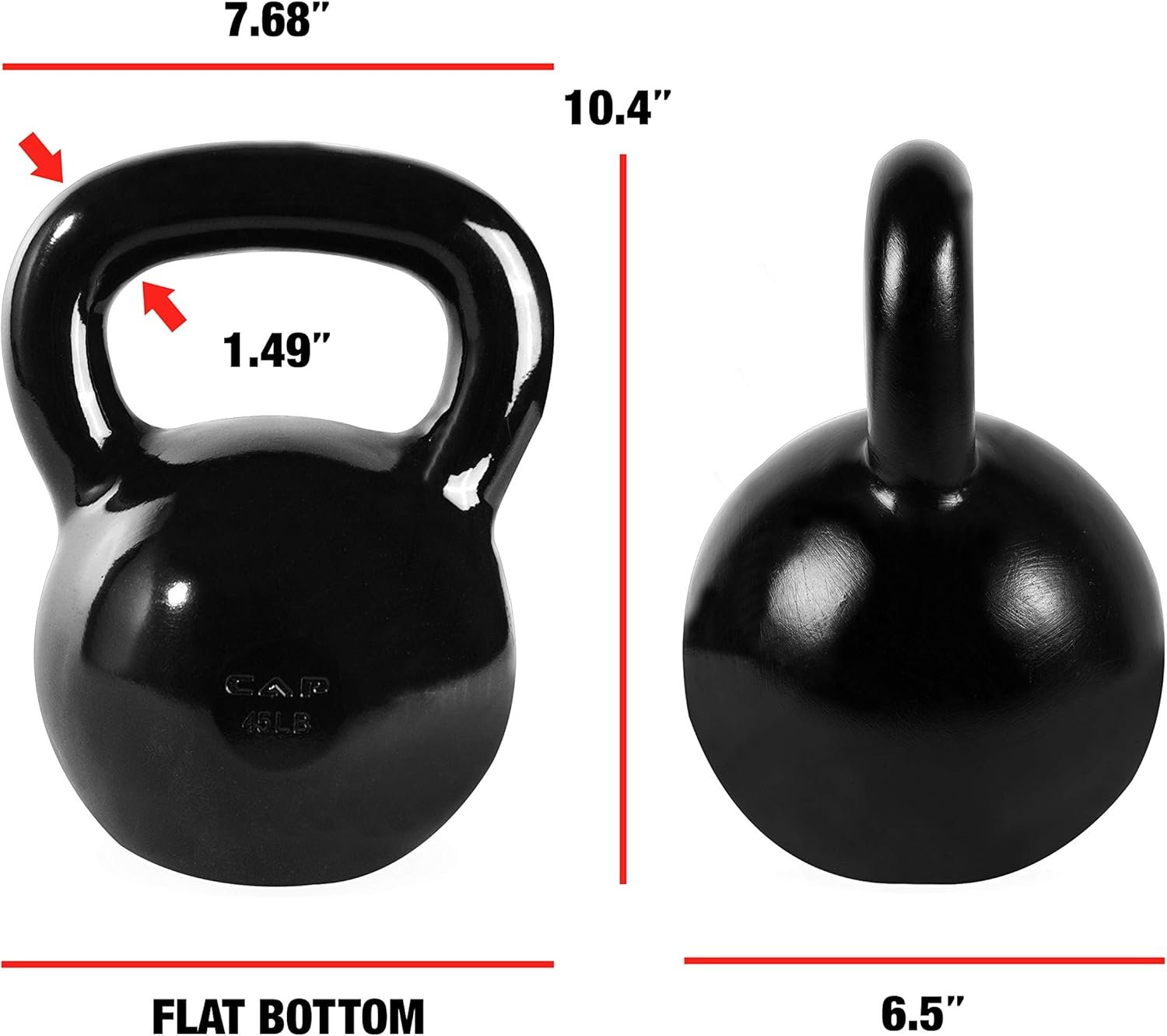 Cap Barbell Enamel Coated Cast Iron Kettlebell