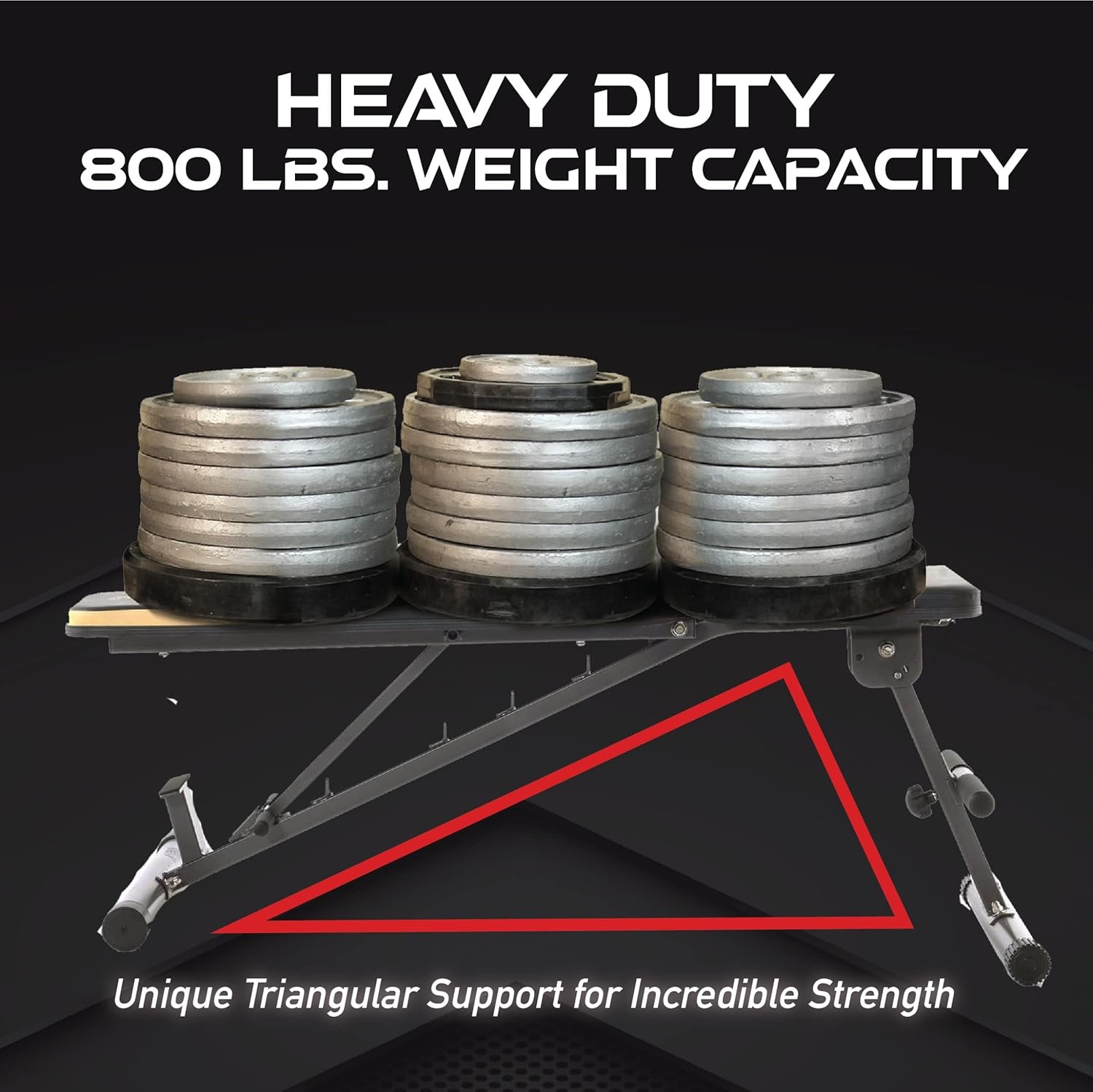 Fitness Reality 1000 Super Max - Adjustable Weight Bench Press for Incline Decline Workouts  Strength Training - Foldable Workout Benches for Home - Exercise Bench for Home Gym - 800 Pound Capacity