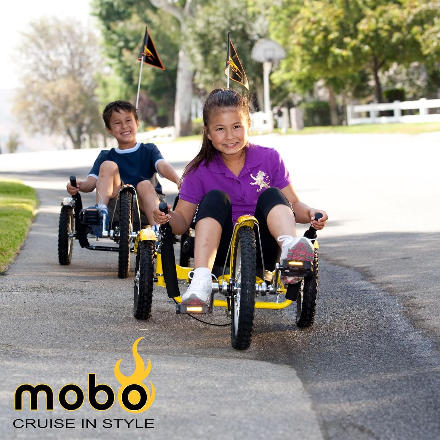 Mobo Mobito Kids 3-Wheel Bike. Recumbent Trike. Childs Cruiser Tricycle