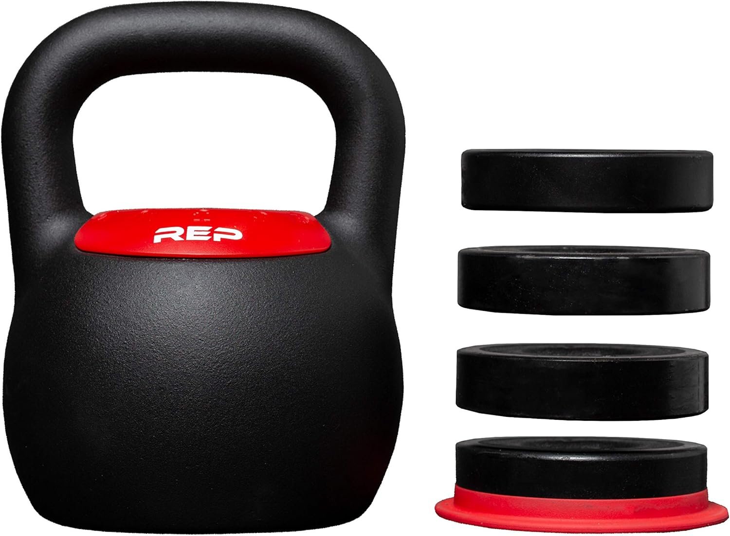 Rep Fitness Adjustable Kettlebell with Matte Powder Coating – Quickly Select From Multiple KG or LB Weight Options for HIIT and Cross-Training Workouts